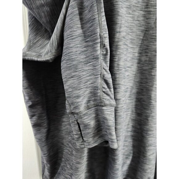 Prana Philipa Top Womens XL Heathered Gray Drawstring Hem Pockets Relaxed Fit - Picture 4 of 8